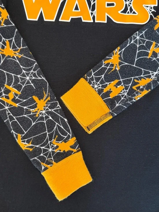 Hanna Andersson Halloween Star Wars 2-Piece Matching Long-John PJ Set • Size 10 - Picture 4 of 14